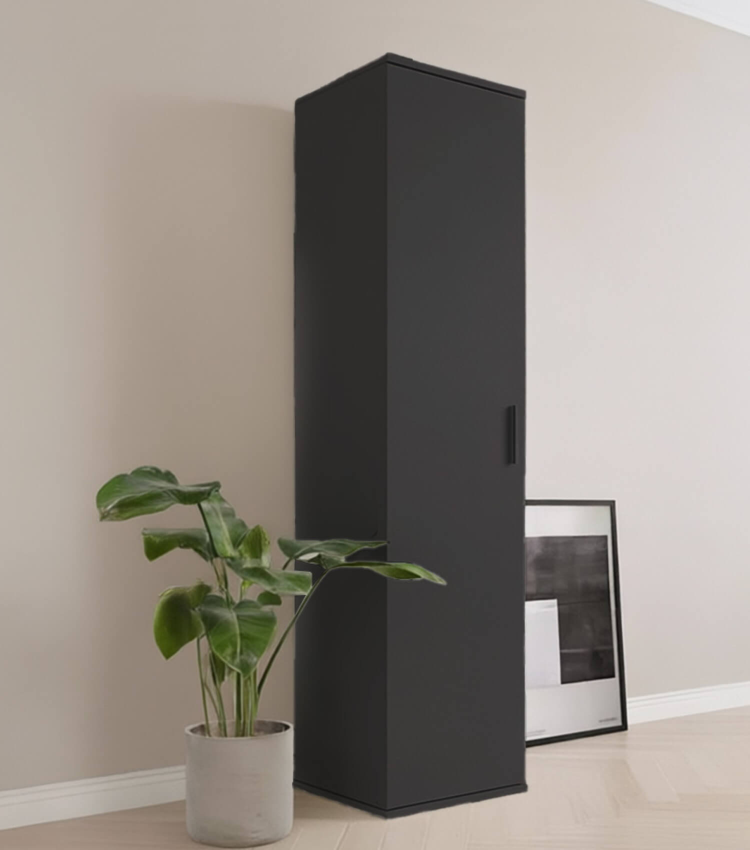 Armoire de rangement étroite pour balai, placard de nettoyage, meuble polyvalent, armoire d'entrée, placard de cuisine