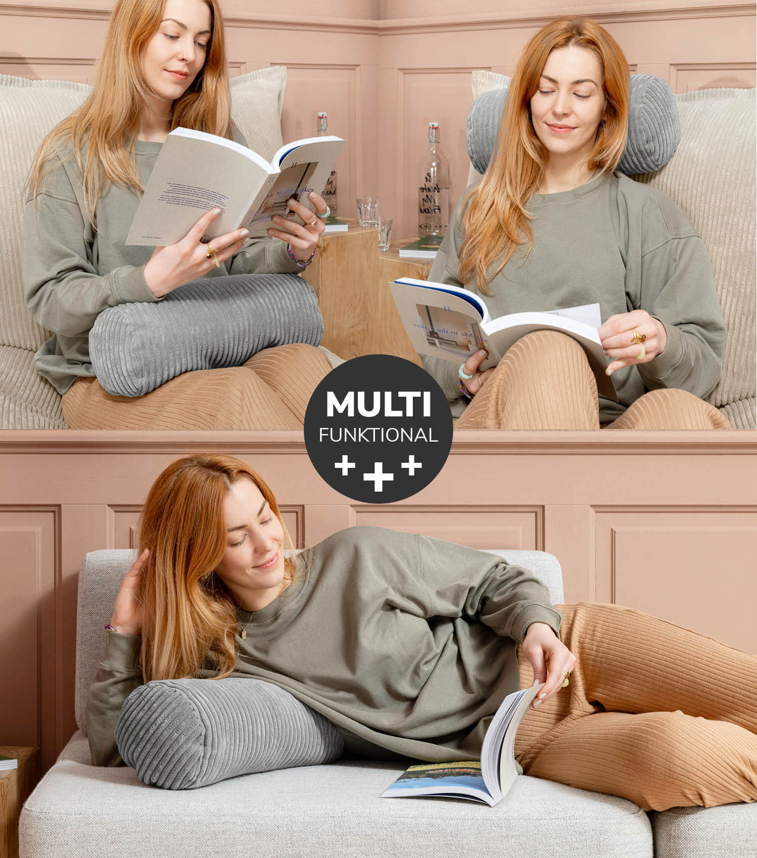 Oreiller cervical rouleau coussin lecture rouleau genoux coussin dossier