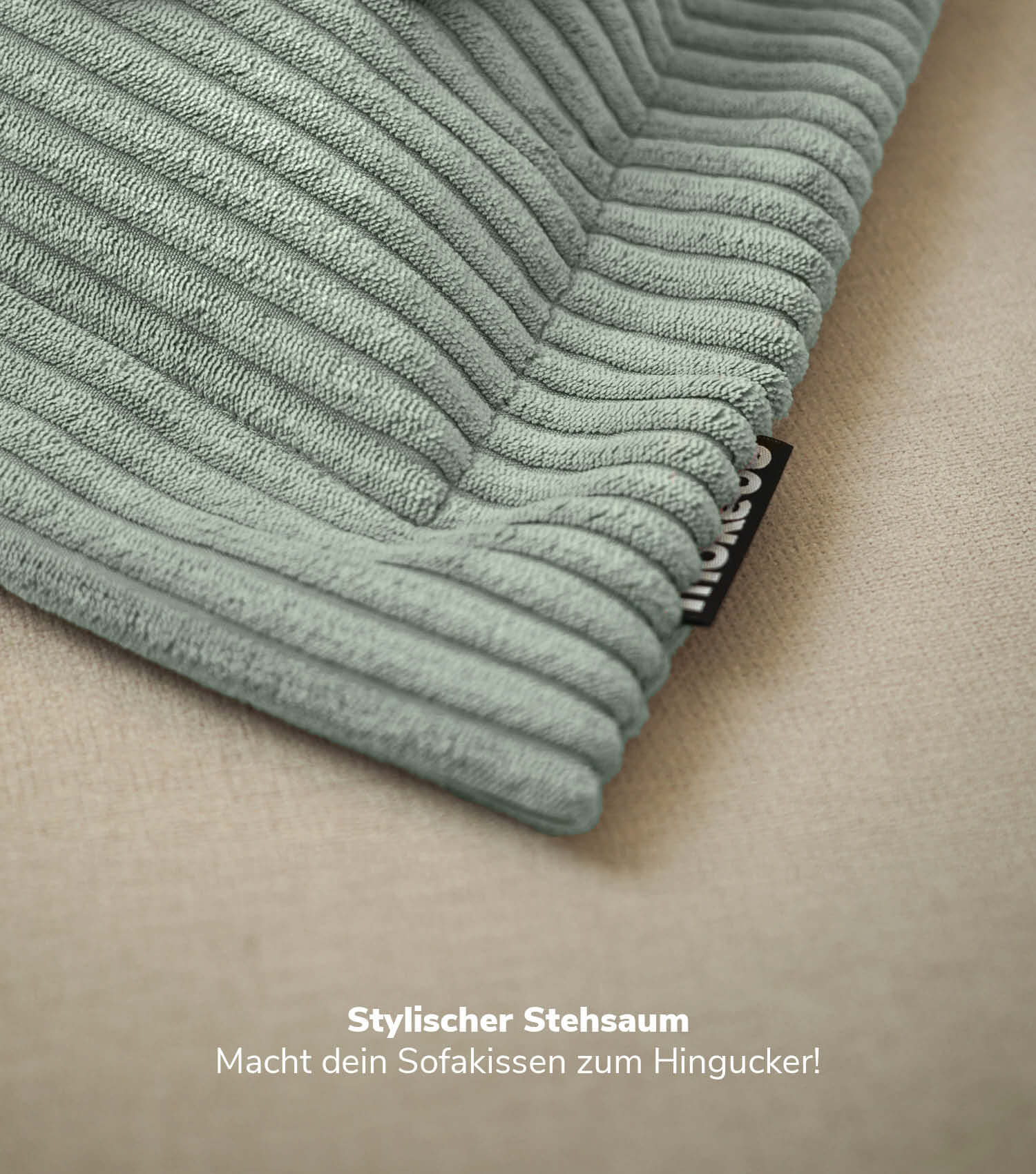 Coussin de canapé décoration Couchkissen Flatterkissen Cordkissen
