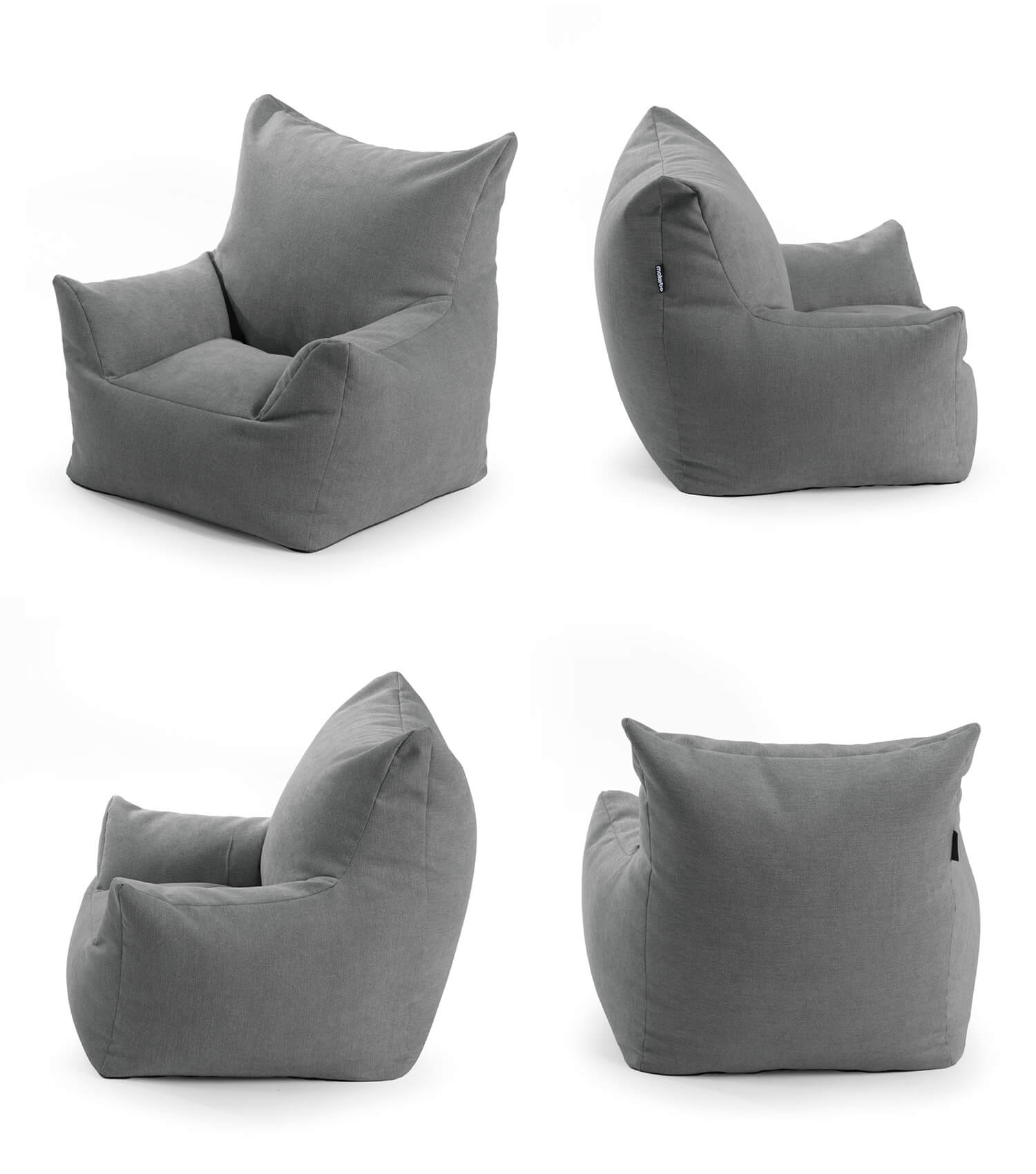 Fauteuil poire enfant en velours côtelé, coussin de sol pour enfant, pouf de lecture