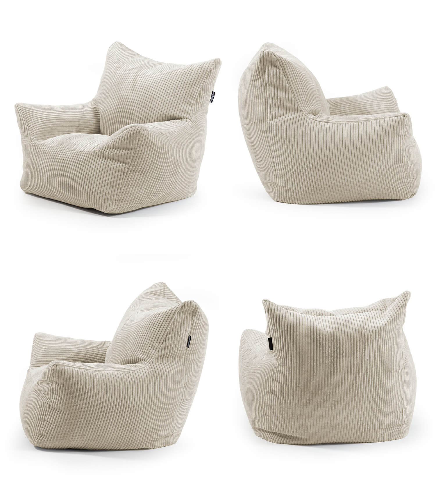 Pouf de sol Cord pour enfant, fauteuil de lecture confortable