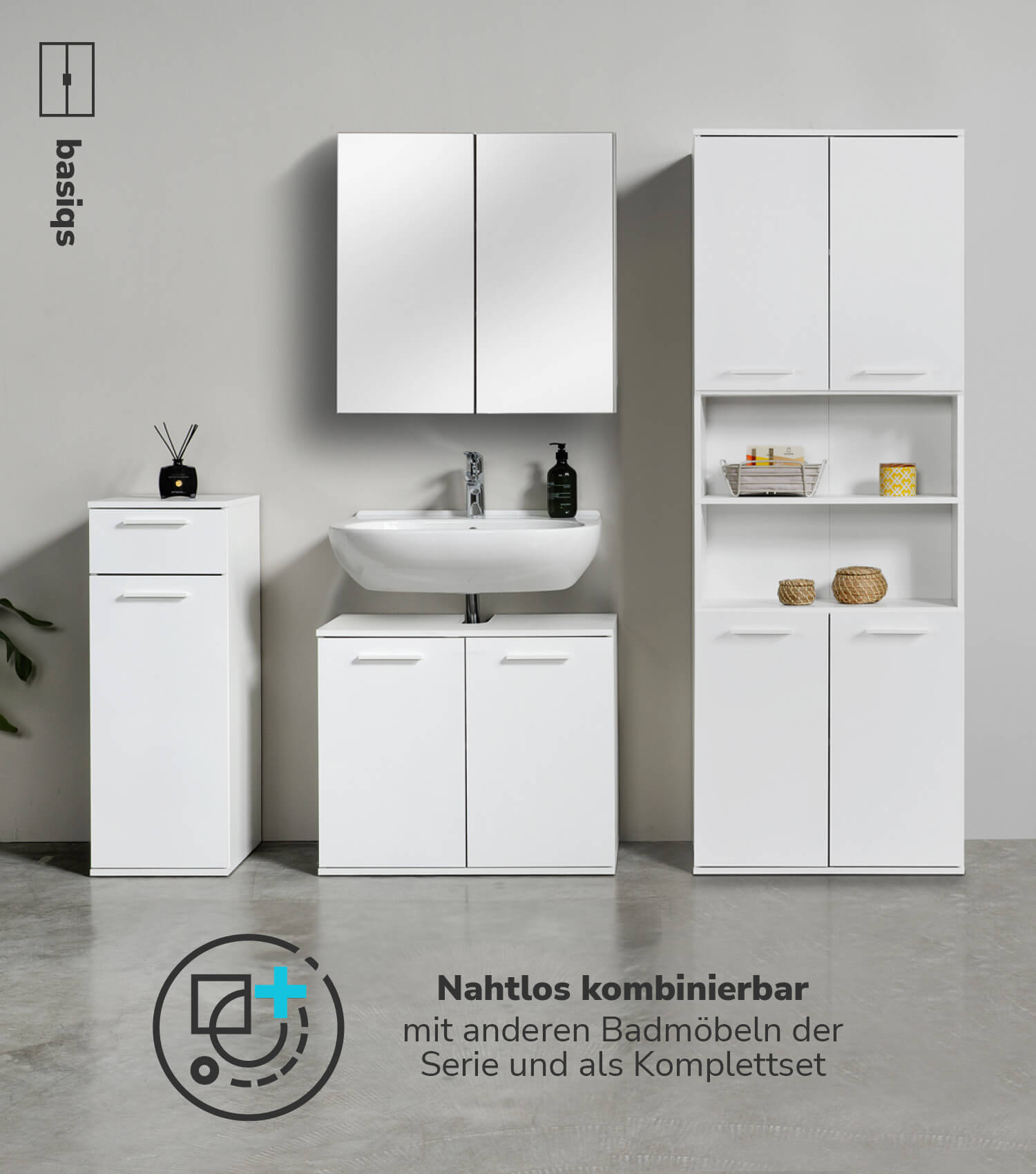 Armoire de salle de bain haute Armoire de salle de bain Meuble de rangement salle de bain Etagere salle de bain Meuble