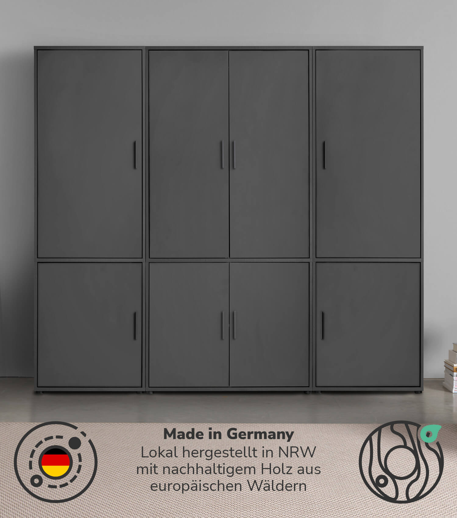 Armoire dressing chambre entrée bois naturel 