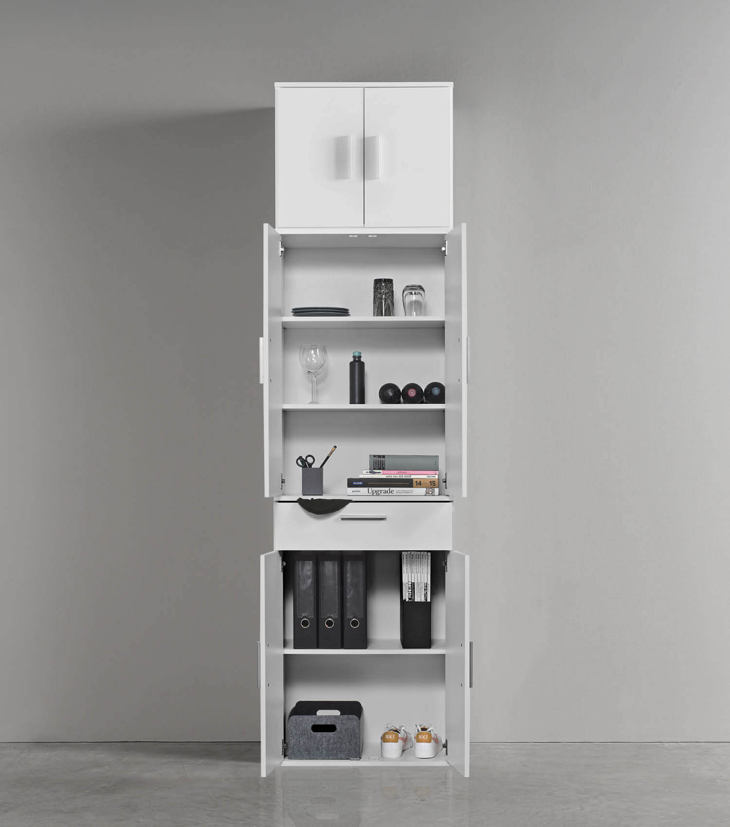 Armoire polyvalente haute meuble à chaussures rangement polyvalent meuble d'entrée