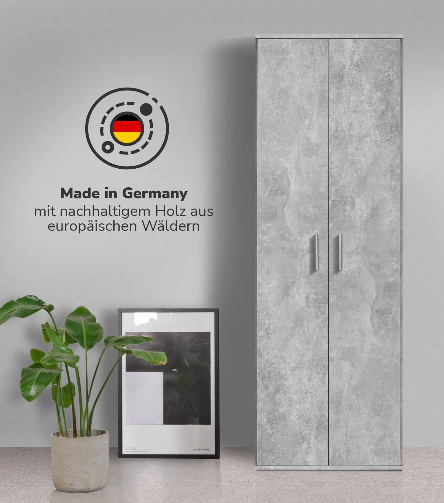 Armoire polyvalente balai placard meuble rangement couloir cuisine 
