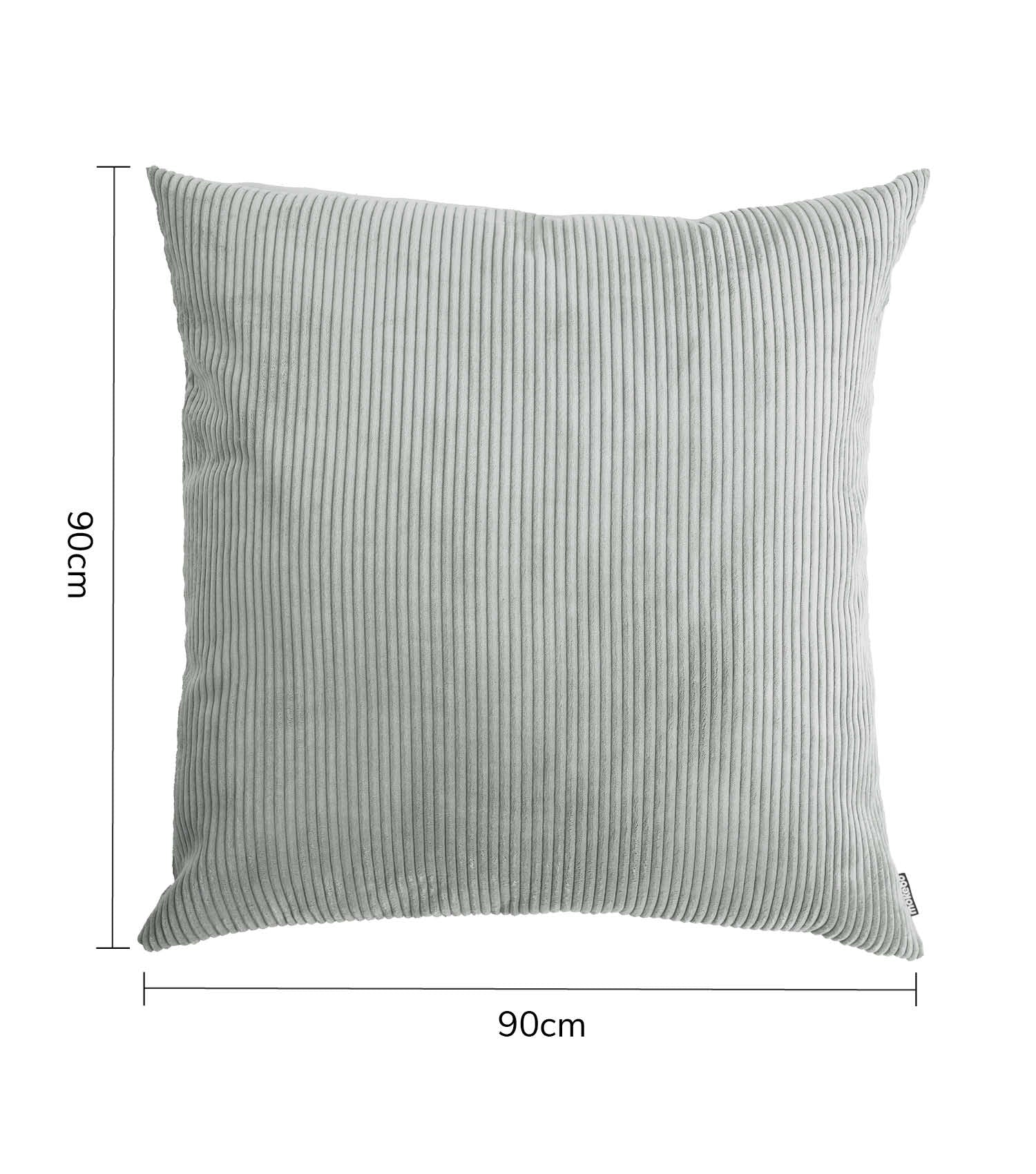 Très grand coussin de sol gris pour canapé et salon