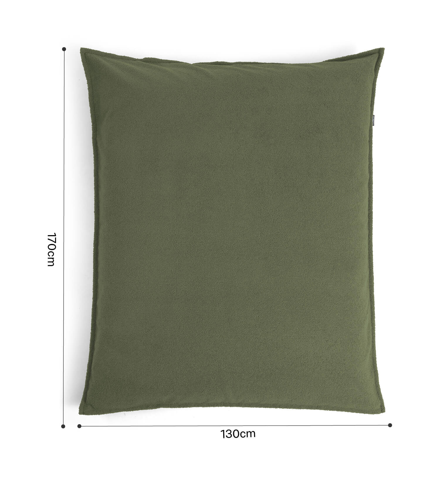 Housse de pouf Bean Bag Cord vert foncé Felis-090