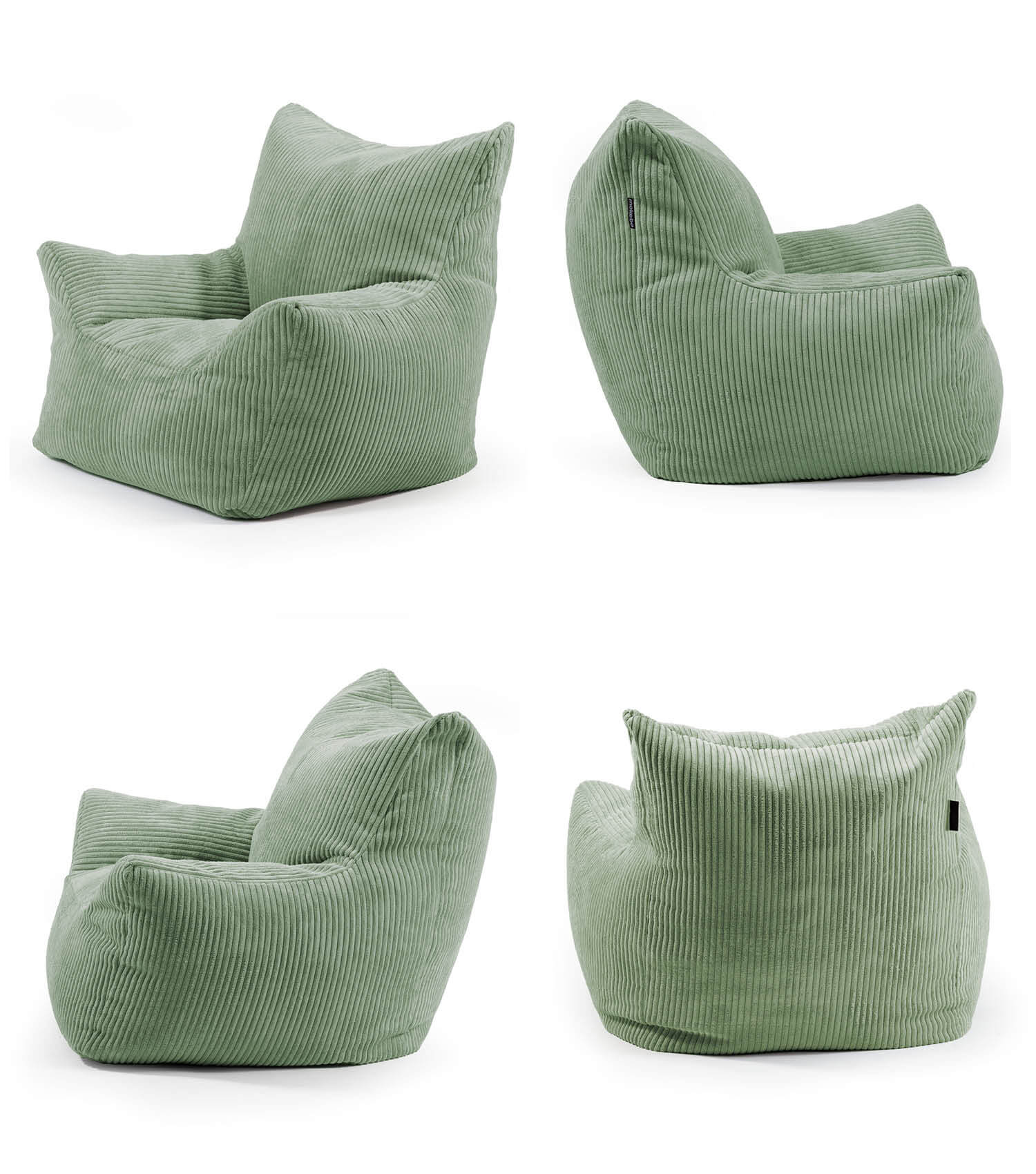 Pouf de lecture pour enfant en velours côtelé, fauteuil enfant, coussin au sol, sac à pouf d'extérieur