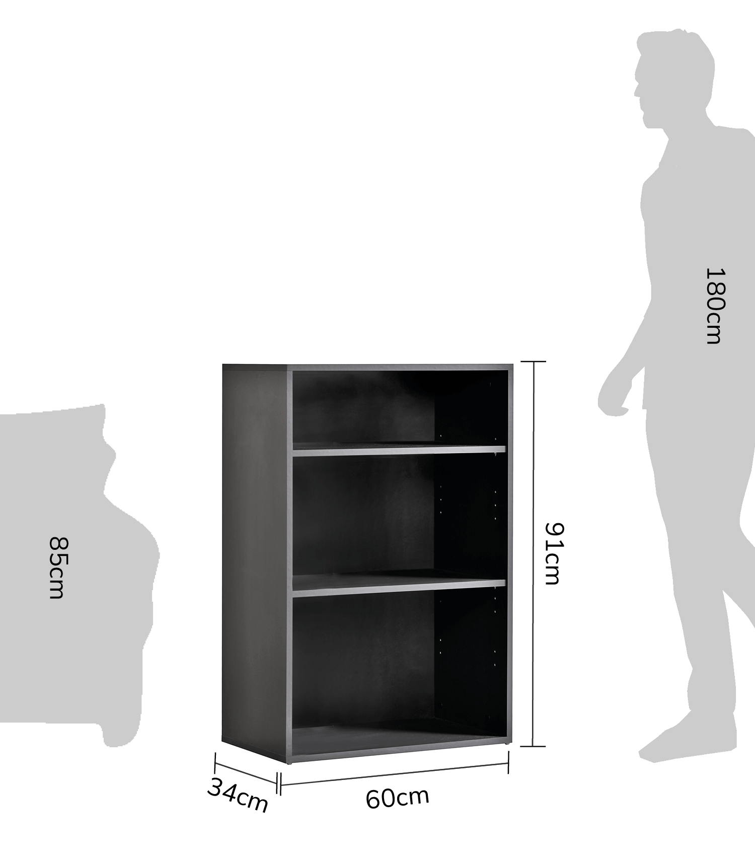 Étagère haute en bois ‘Der Bücherwurm’ étagère murale pour chaussures et documents