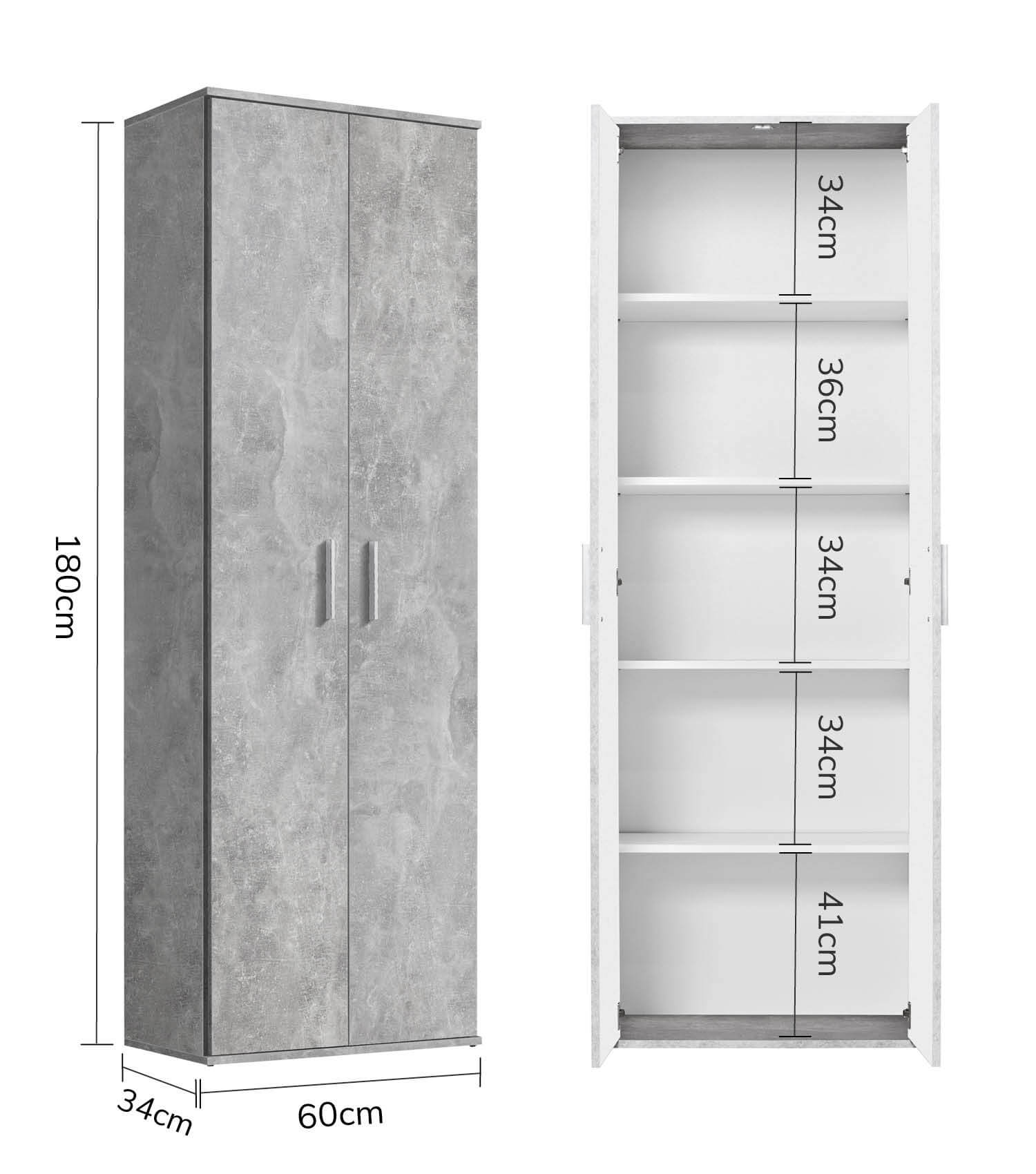 Armoire polyvalente meuble de rangement chaussures vestiaire entrée