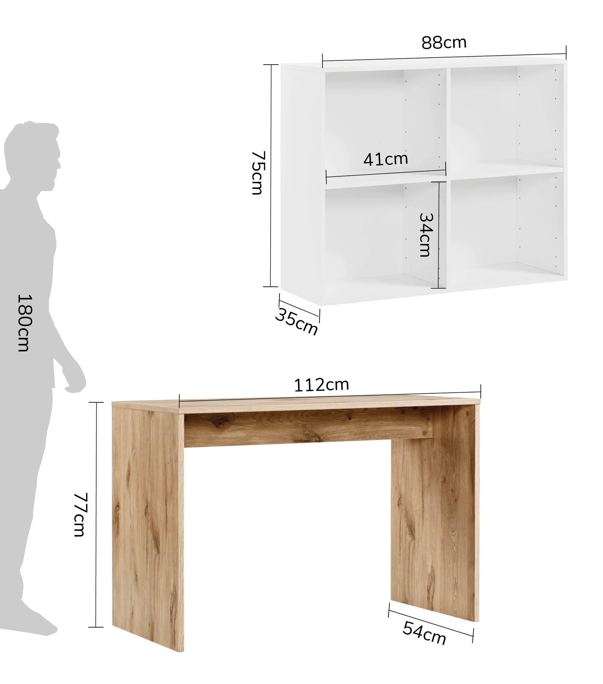 Bureau d'angle en bois, table informatique pour enfant