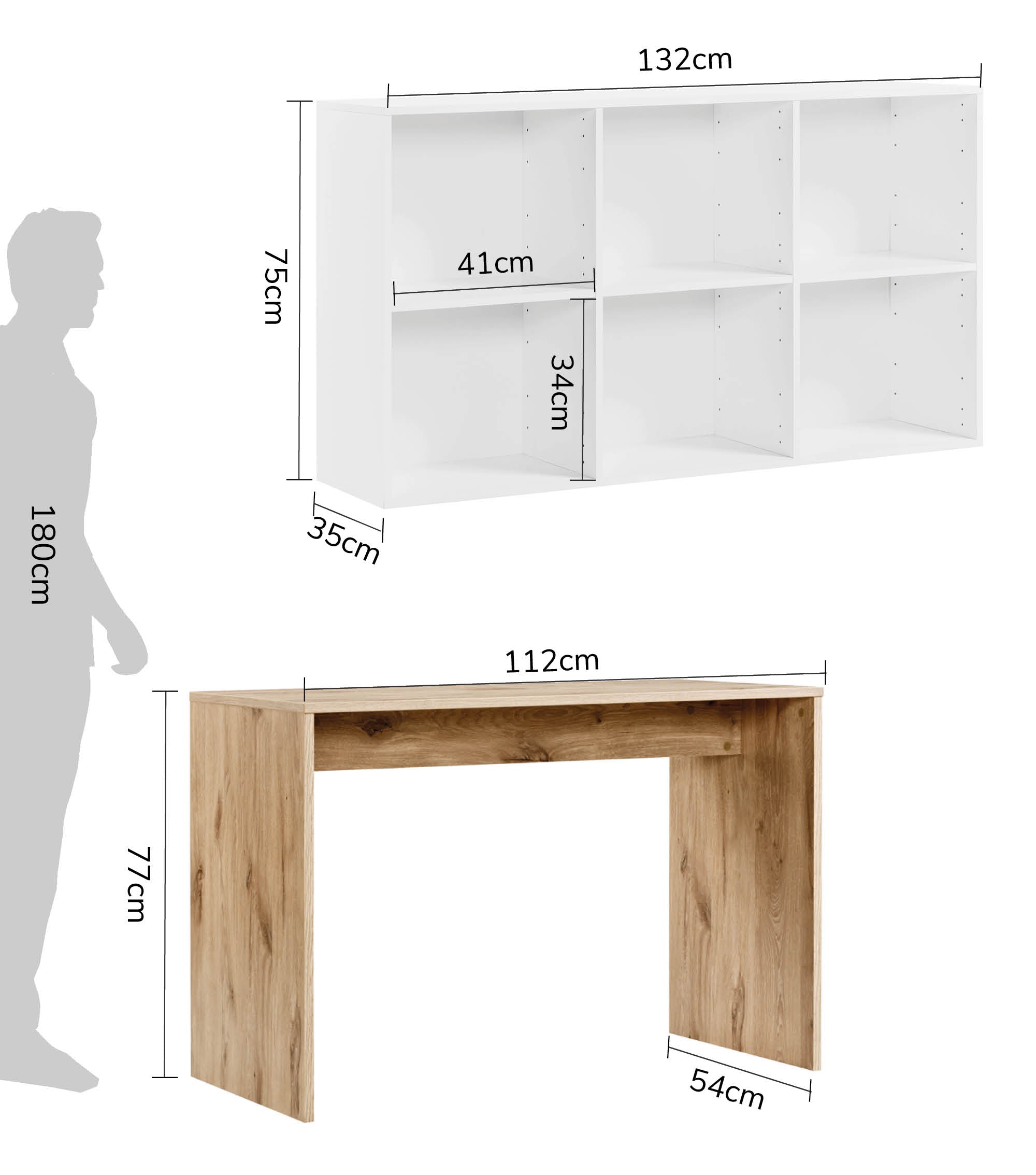 Bureau d'angle en bois avec plateau de travail spacieux