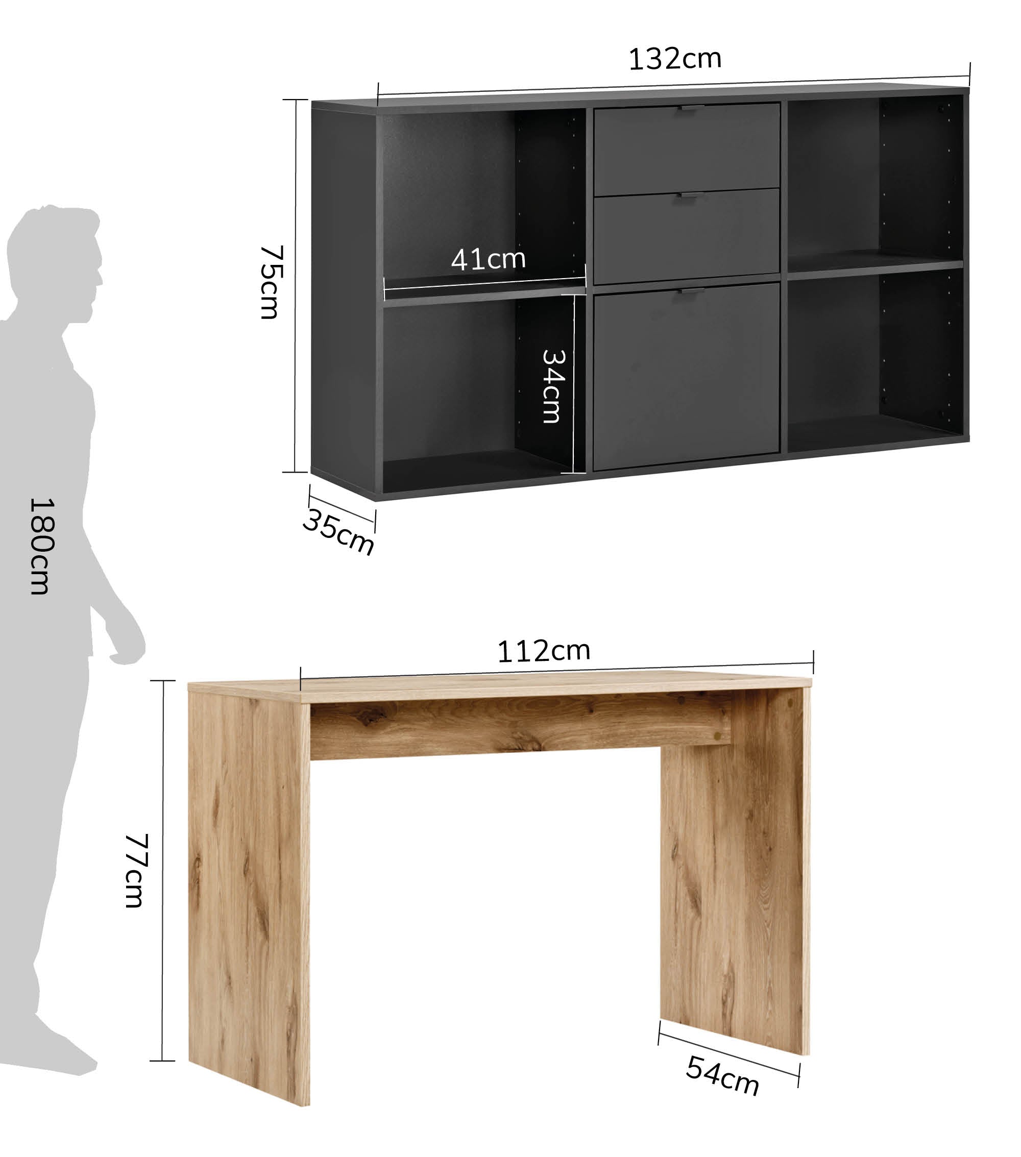 Bureau d'angle informatique pour enfant avec plateau