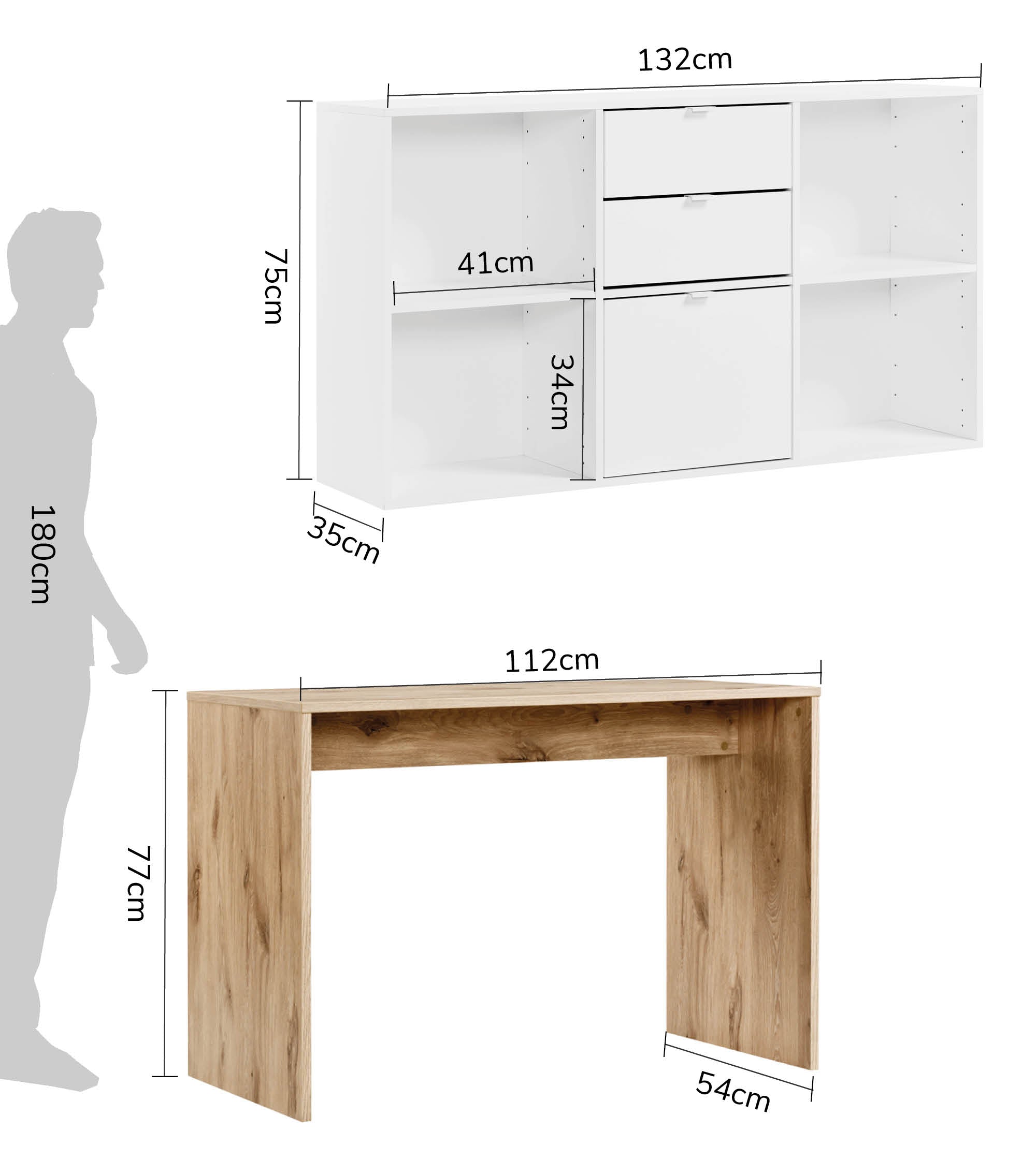 Bureau d'angle - table informatique pour enfants - plateau de travail