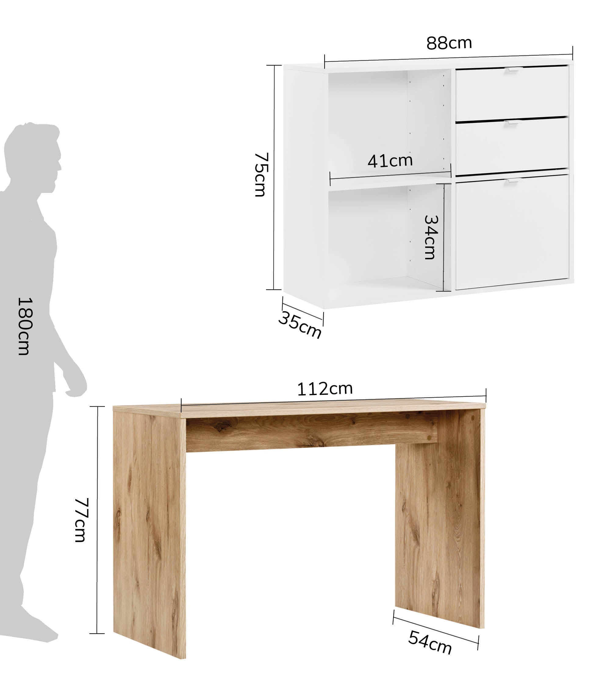 Bureau d'angle, bureau informatique, bureau pour enfant, table PC