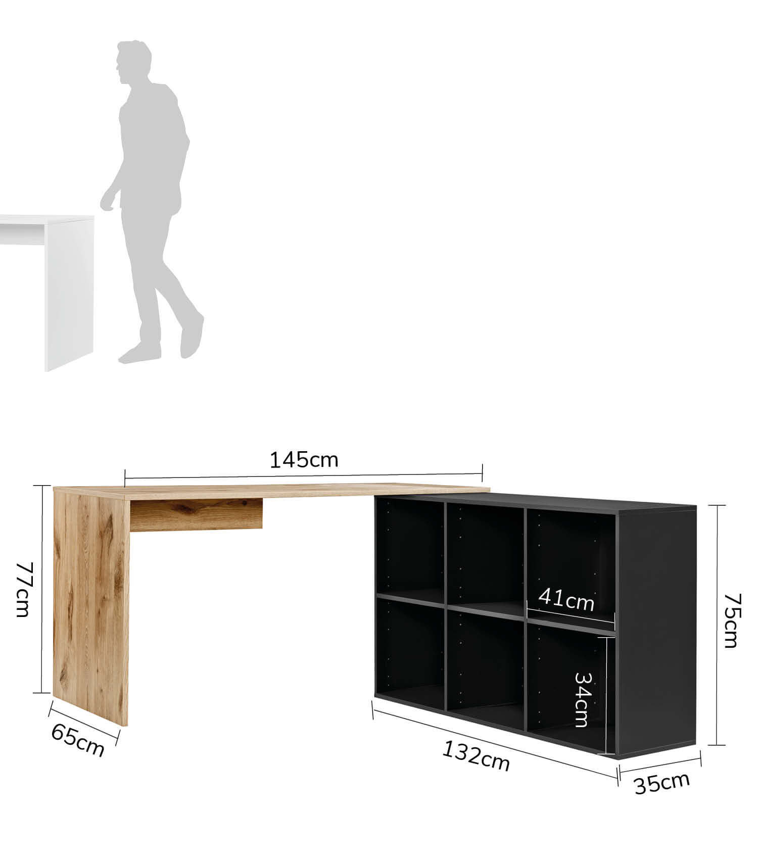 Bureau d'angle, table informatique, bureau enfant, table PC