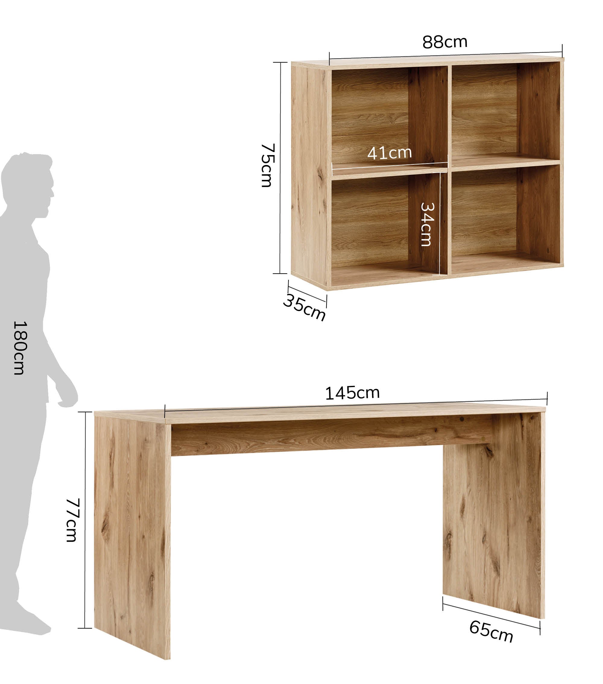 Bureau d'angle avec plateau de travail, idéal pour ordinateur et enfants