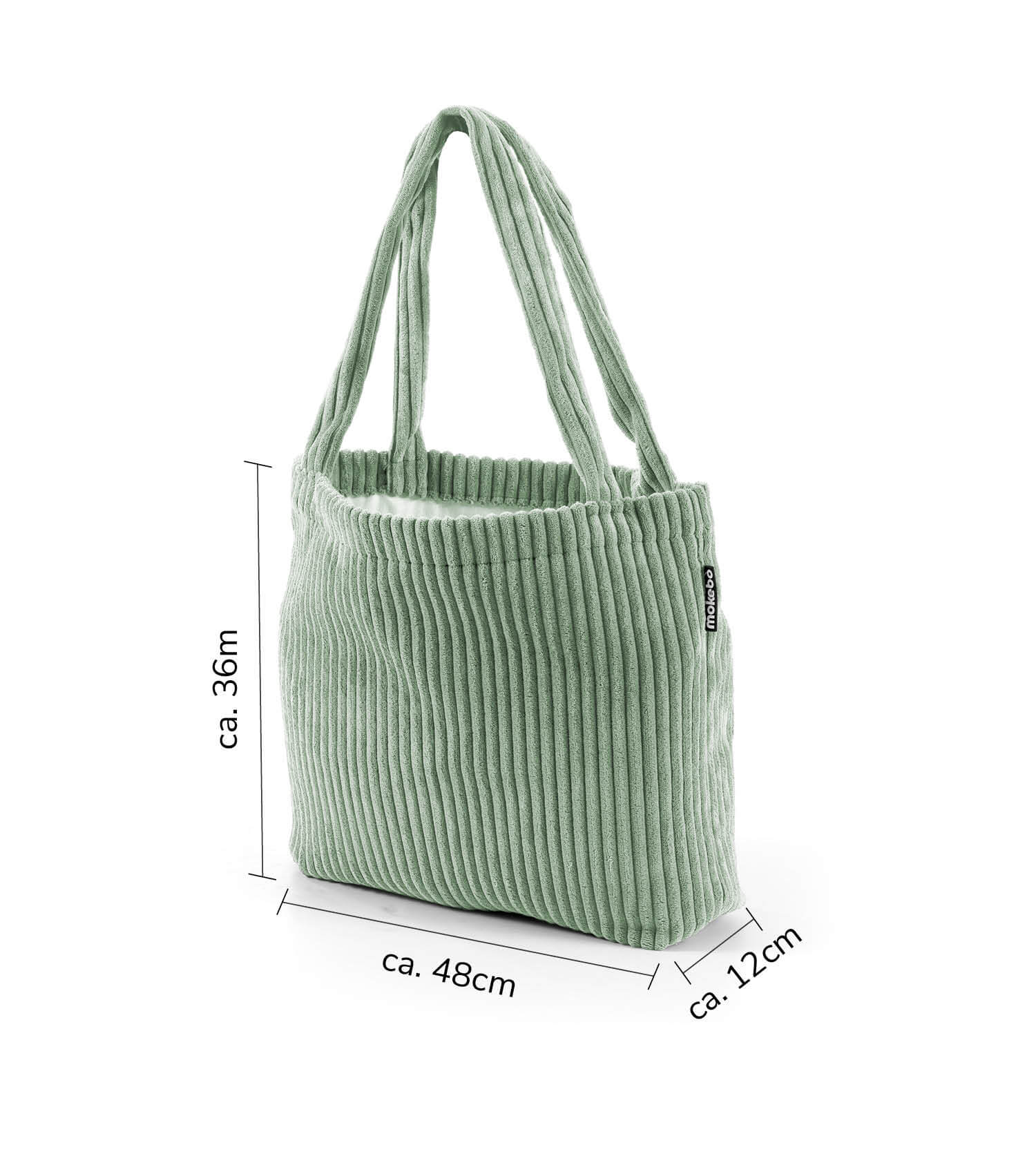 Sac Cord Shopper Tote Bag bandoulière sac à provisions tissu