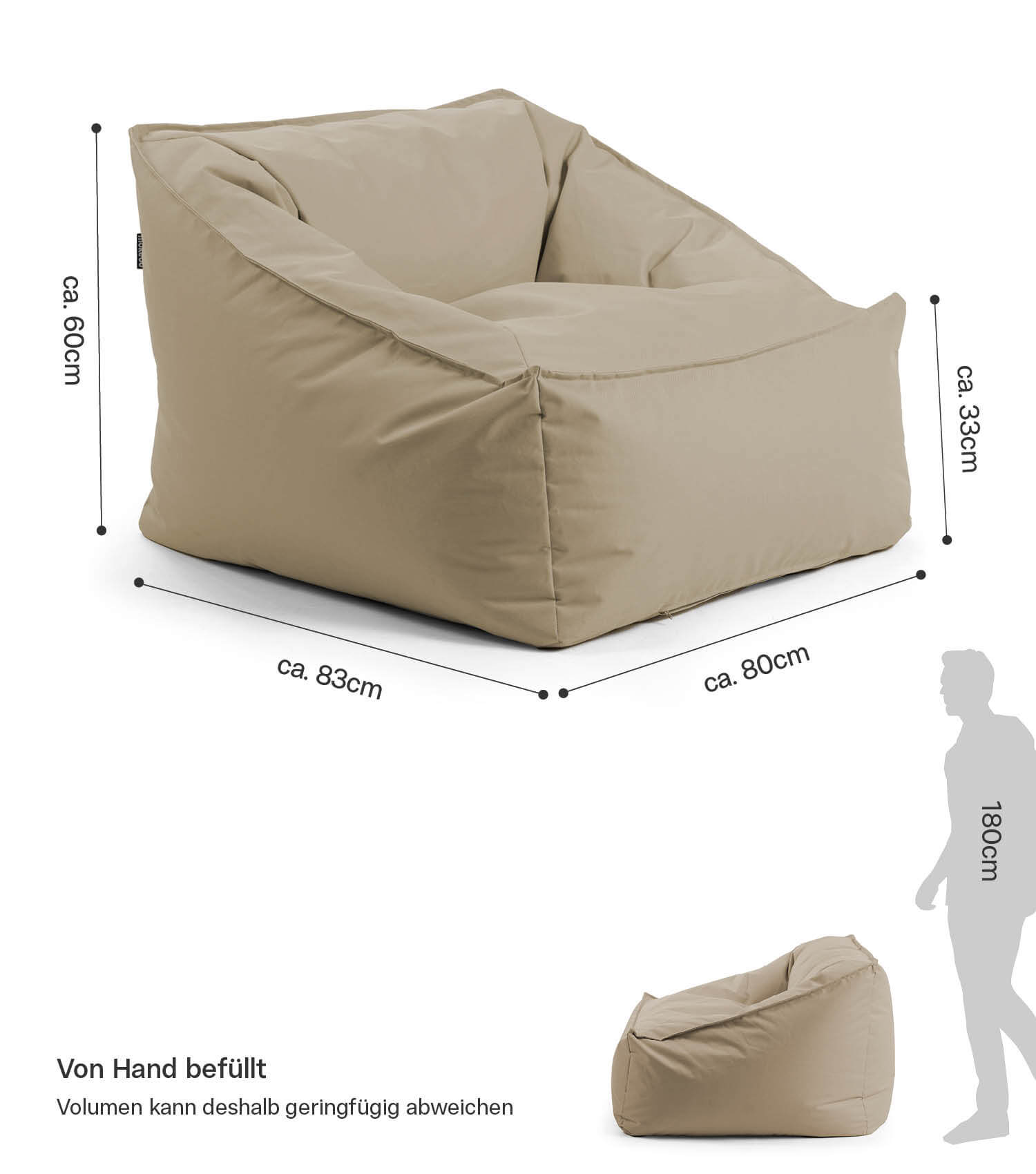 Pouf de jardin 'Der Sunnyboy'