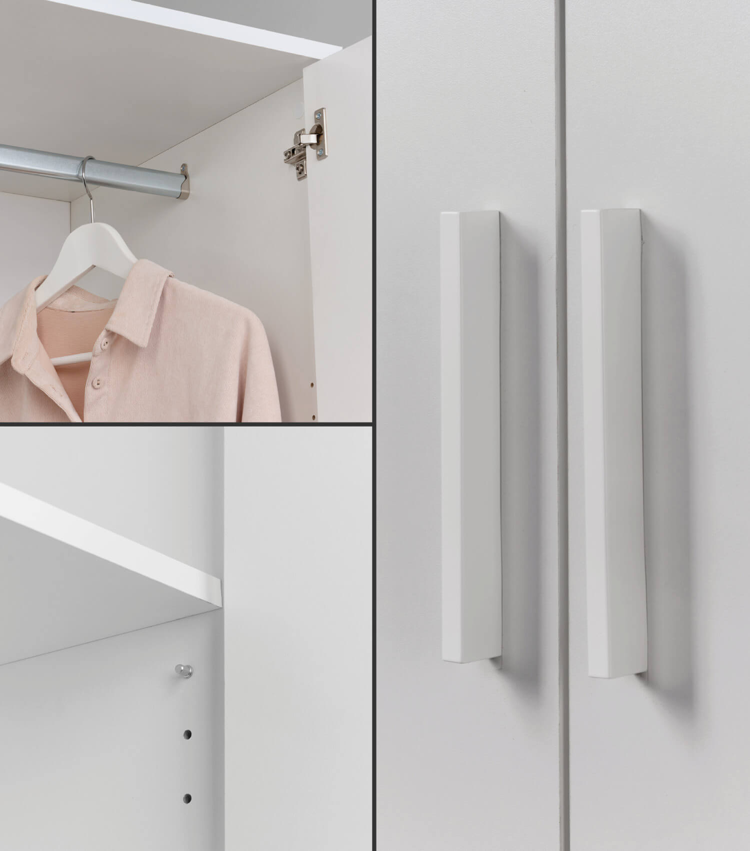 Armoire penderie chambre à coucher blanc