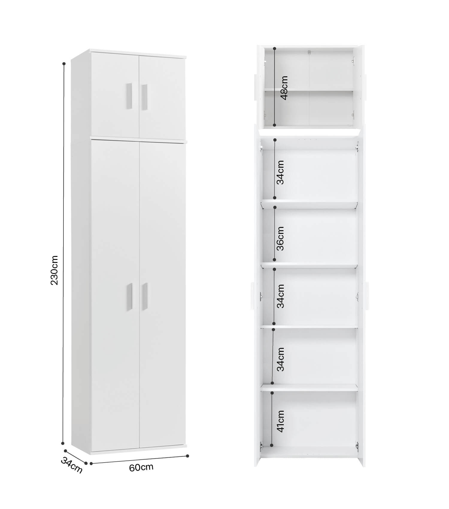 Armoire polyvalente haute meuble à chaussures rangement polyvalent meuble d'entrée