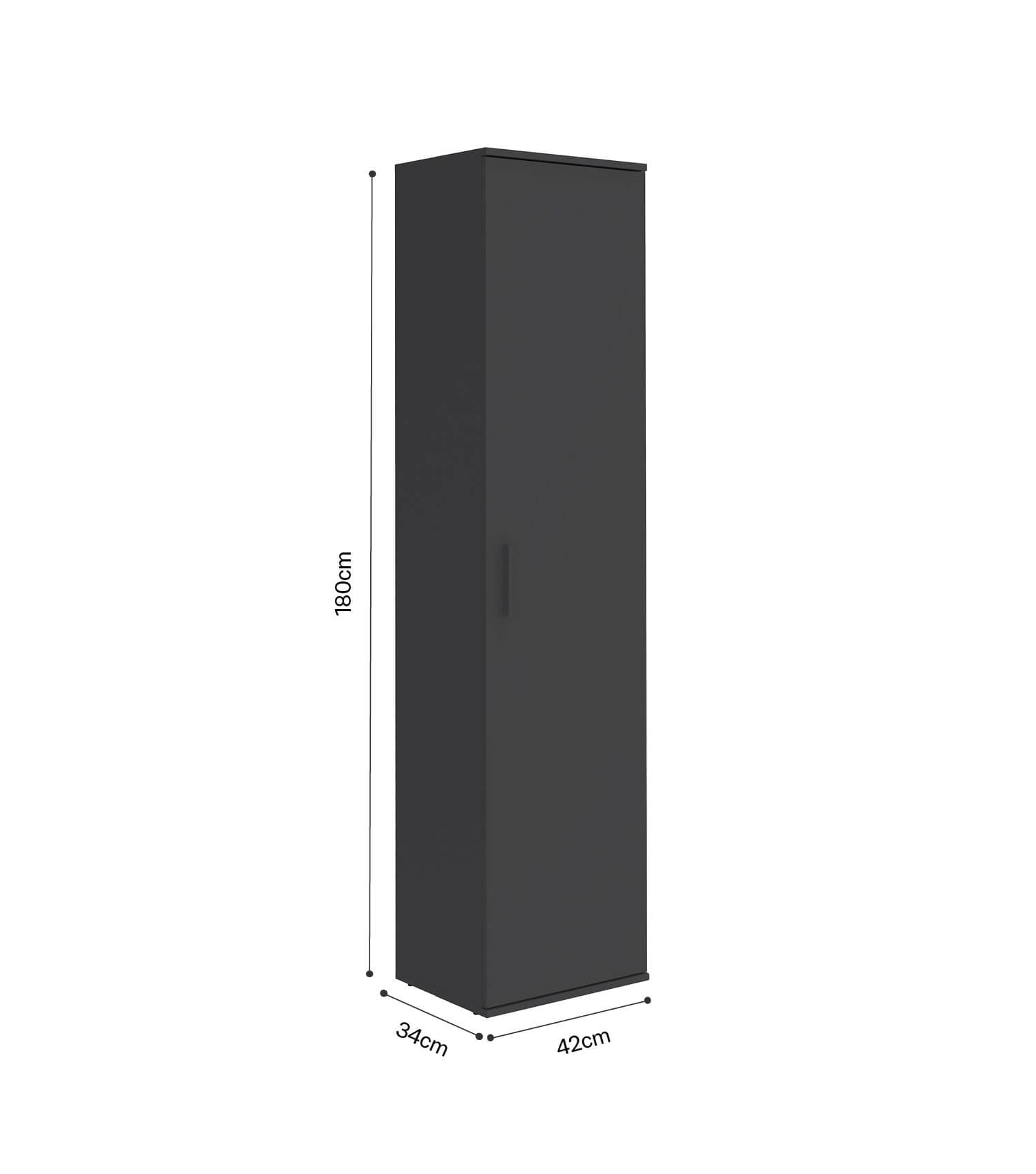 Armoire de rangement étroite pour balai, placard de nettoyage, meuble polyvalent, armoire d'entrée, placard de cuisine