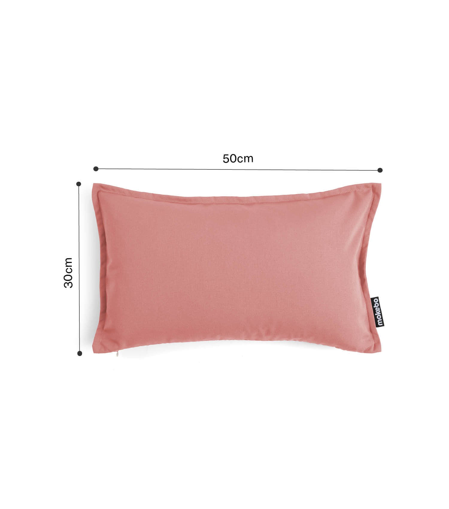 Housse de coussin d'extérieur imperméable, couleur corail
