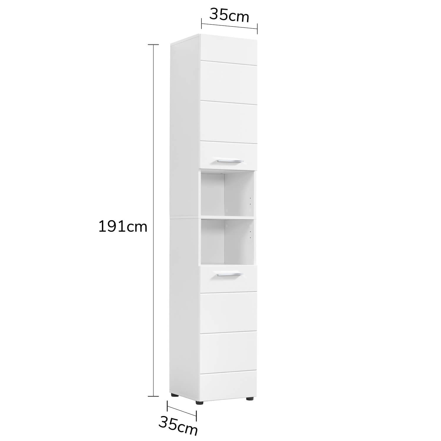 Armoire de salle de bain haute Badezimmerschrank Badschrank Badezimmerregal Schrank